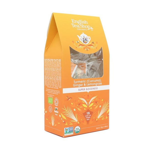 Ziołowa herbata English Tea Shop Turmeric Ginger & Lemongrass 15x2g