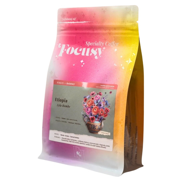 Kawa ziarnista Focusy ETIOPIA Ayla Bombe - kwiatowy przelew 250g