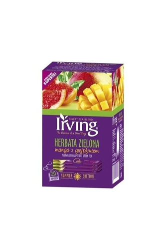 Herbata zielona Mango z grejpfrutem Irving 20x1,5g - opinie w konesso.pl