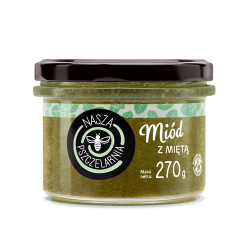 Miód z miętą Nasza Pszczelarnia 270g