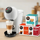 Ekspres na kapsułki Dolce Gusto KRUPS Genio S White KP243110 + 3 OPAKOWANIA KAPSUŁEK GRATIS