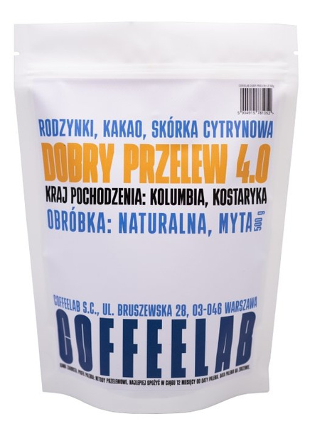 Kawa ziarnista Coffeelab Dobry Przelew 4.0 500g - NIEDOSTĘPNY