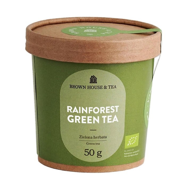 Brown House & Tea Rainforest Green Tea - zielona herbata z lasów deszczowych bio 50 g - NIEDOSTĘPNY