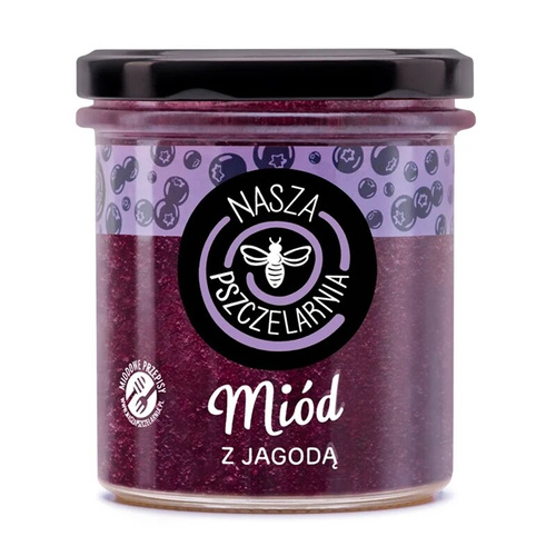 Miód z jagodą Nasza Pszczelarnia 420g