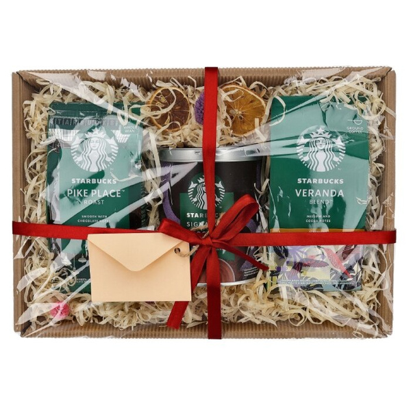 Zestaw prezentowy Starbucks® - Kawa mielona, kawa ziarnista i czekolada na gorąco – NIEDOSTĘPNY
