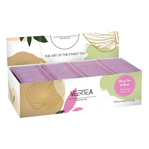 Biała herbata Veertea White & Rose 100x2g