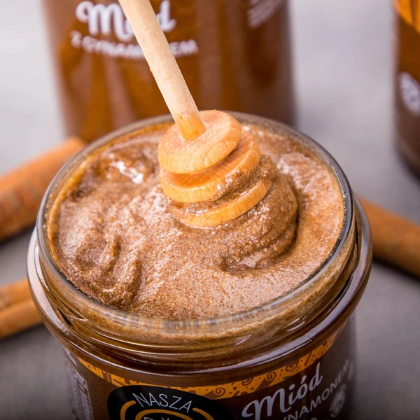 Miód z cynamonem Nasza Pszczelarnia 270g