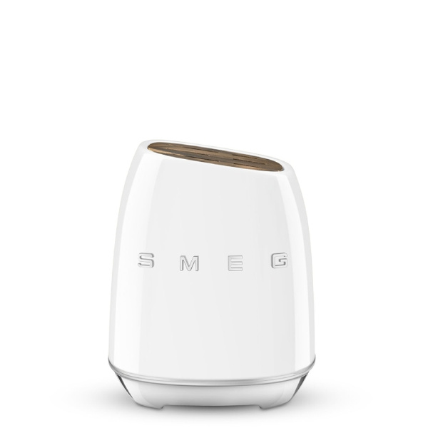 Blok z zestawem 6 noży Smeg KBSF02WH - Biały
