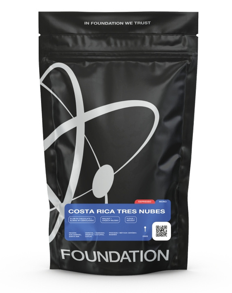 Kawa ziarnista Foundation Coffee Roasters Costa Rica Tres Nubes Espresso 250g