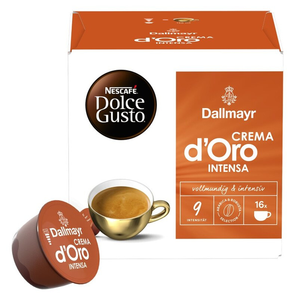 OUTLET - Kapsułki NESCAFÉ® Dolce Gusto® Dallmayr Crema d'Oro Intensa 16 sztuk