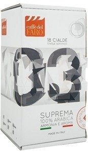 Kawa w saszetkach Caffe del Faro Suprema 100% Arabica - saszetki ESE 18szt