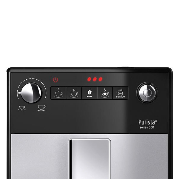 Ekspres do kawy Melitta Purista F23/0-101 - srebrno czarny + GRATIS 1KG KAWY