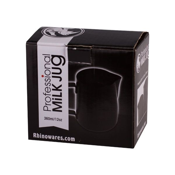 Dzbanek do spieniania mleka Rhinowares Stealth Milk Pitcher - czarny 360 ml