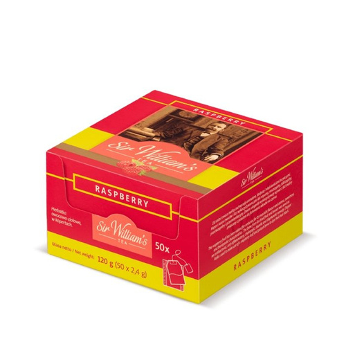 OUTLET - Owocowa herbata Sir Williams Tea Raspberry 50x2,4g - opinie w konesso.pl