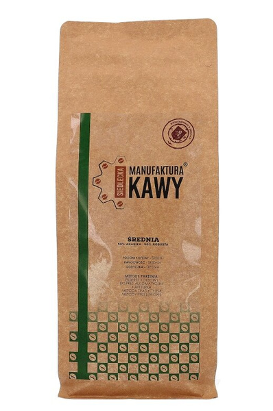 Kawa ziarnista Siedlecka Manufaktura Kawy Mieszanka Średnia 1kg
