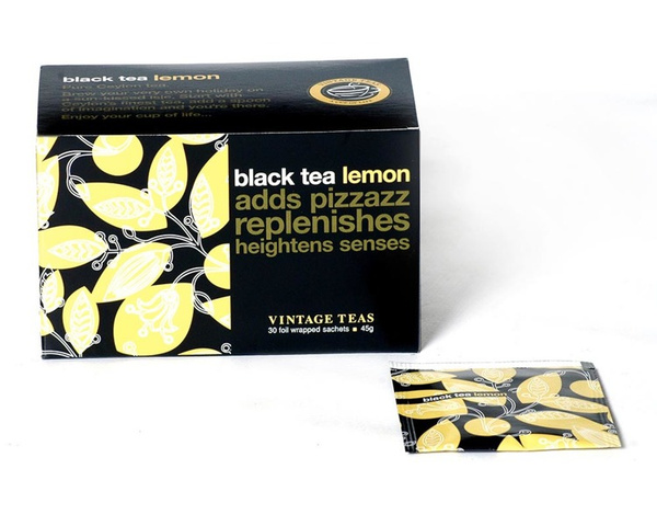 Czarna herbata Vintage Teas Black Tea Lemon - 30x1,5g