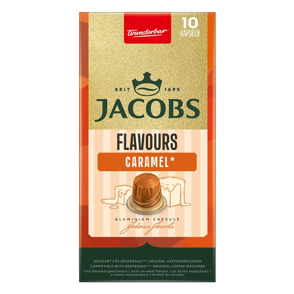 Kapsułki do Nespresso Jacobs Flavours Caramel 10 szt. - Karmel