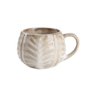 Kubek Homla Almos baryłka ze żłobieniem - Beżowy 380ml - NIEDOSTĘPNY