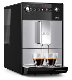 Ekspres do kawy Melitta Purista F23/0-101 - srebrno czarny + 1kg kawy GRATIS - opinie w konesso.pl