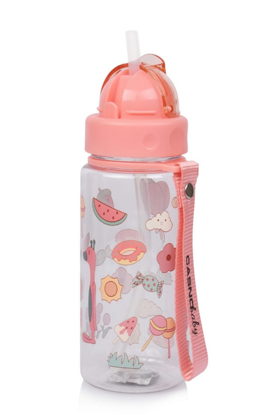 Butelka na wodę dla dzieci Casno Willy 400 ml - Różowa