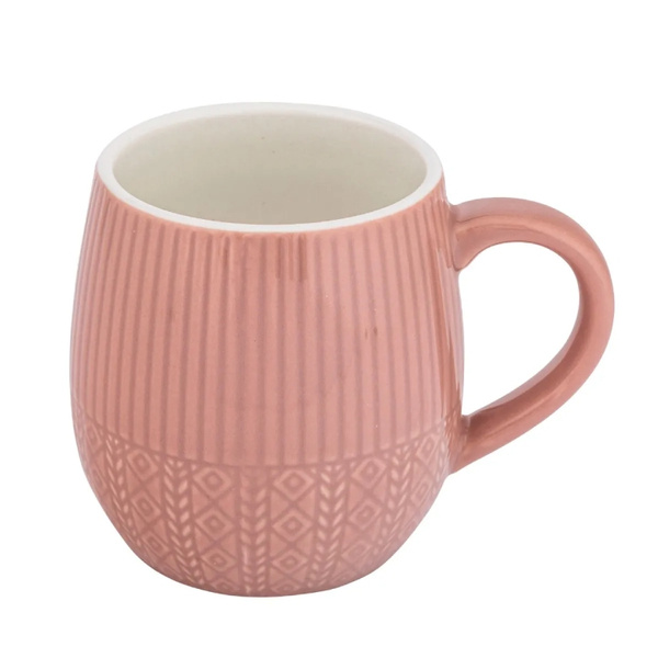 Kubek Altom Design Sweterek z reliefem 400ml - Różowy
