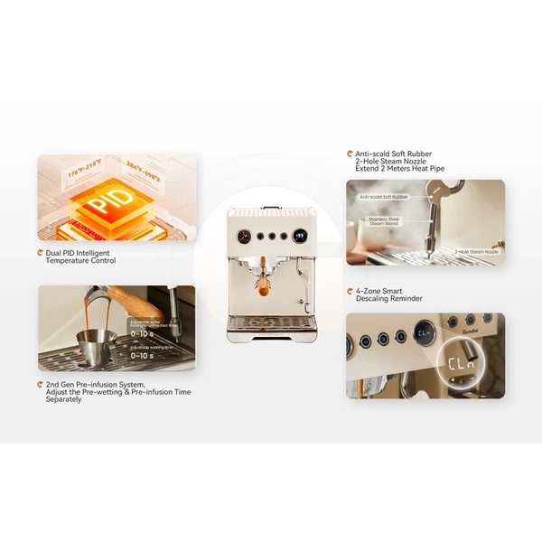 Ekspres do kawy AVX HERO PRO-X - Biały