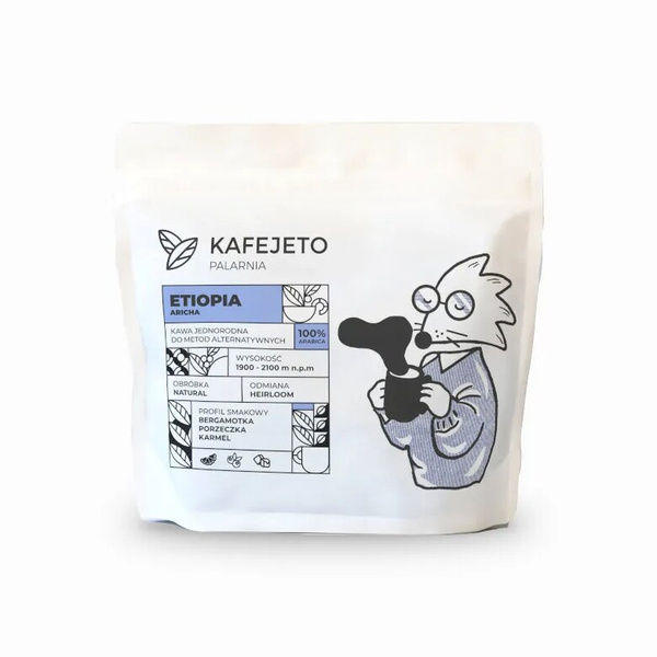 Kawa ziarnista Kafejeto Etiopia Aricha 250g