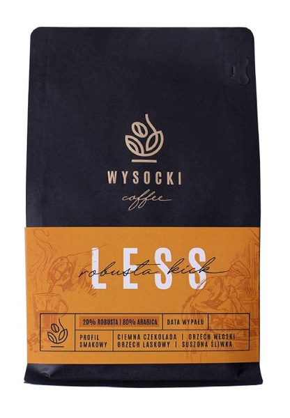 Zestaw kaw ziarnistych Wysocki Coffee More & Less Robusta Kick 2x250g