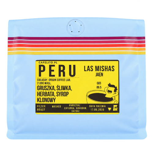 Kawa ziarnista Cafelito Peru Las Mishas Jaen 250g