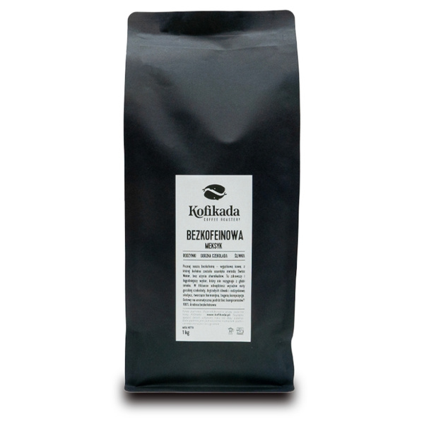 Kawa ziarnista Kofikada Meksyk Decaf Mountain Water Process Espresso 1kg - KAWA BEZKOFEINOWA