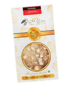 Biała czekolada M.Pelczar Chocolatier Desery Świata - Szarlotka 50g - opinie w konesso.pl