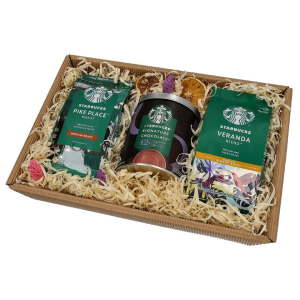 Zestaw prezentowy Starbucks® - Kawa mielona, kawa ziarnista i czekolada na gorąco – NIEDOSTĘPNY