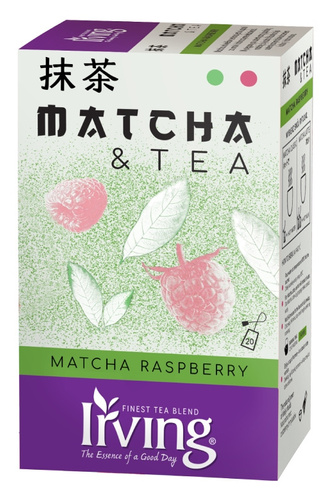 OUTLET - Herbata Irving Azja Matcha Raspberry 20 kopert