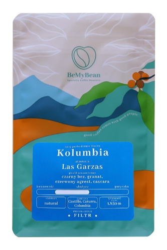Kawa ziarnista BeMyBean Kolumbia Las Garzas Filtr 250g
