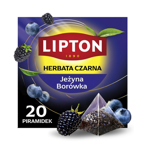Czarna herbata Lipton Blue Fruits 20 piramidek