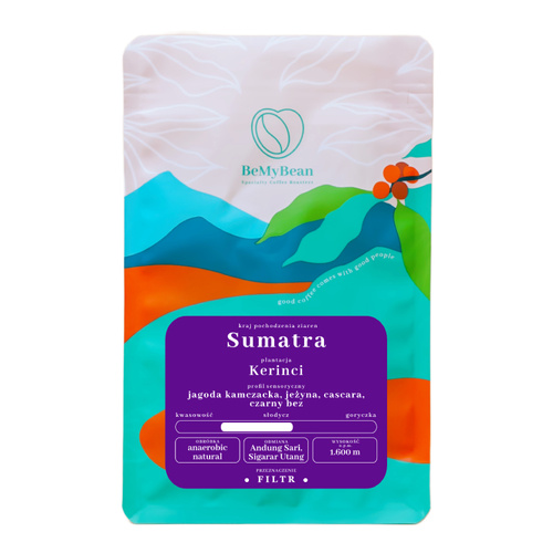 Kawa ziarnista BeMyBean Sumatra Kerinci 250g – NIEDOSTĘPNY - opinie w konesso.pl