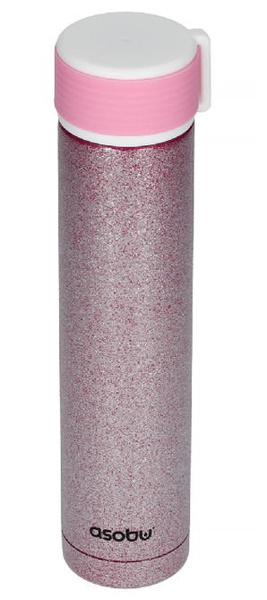 Asobu Skinny Mini Glitter - różowa butelka termiczna 230 ml - NIEDOSTĘPNY