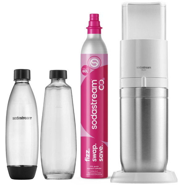 Saturator do wody gazowanej SodaStream Duo - Biały + książka