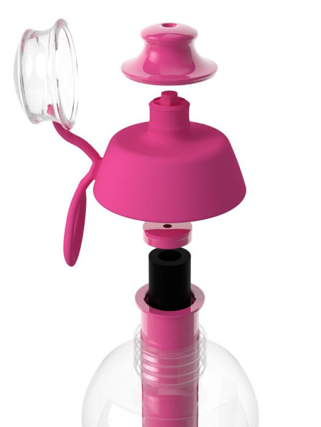 Butelka filtrująca wodę Dafi 0,5 L + filtr węglowy - Różowa