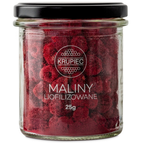 Maliny liofilizowane Krupiec 25g - opinie w konesso.pl