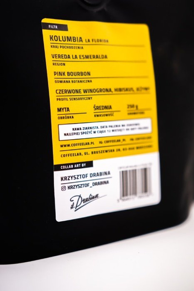 Kawa ziarnista Coffeelab Kolumbia La Florida 250g - NIEDOSTĘPNY