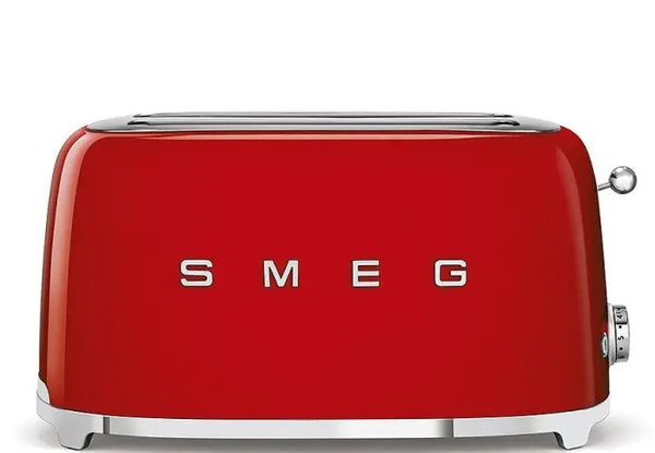 Toster na 4 kromki SMEG TSF02RDEU - Czerwony