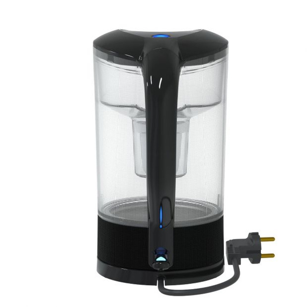 Elektryczny czajnik filtrujący Dafi 2w1 + 3 filtry Unimax do twardej wody - Czarny