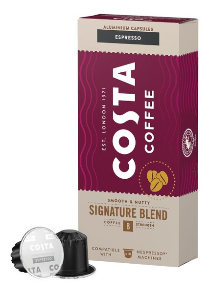 Kawa w kapsułkach Costa Coffee Espresso Signature Blend kompatybilne z ekspresami Nespresso®* - 10 szt. - NIEDOSTĘPNY