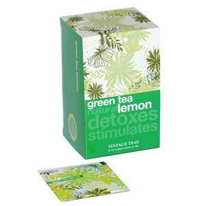 Zielona herbata Vintage Teas Green Tea Natural Lemon - 30x1,5g - opinie w konesso.pl