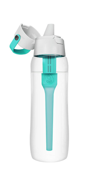 Butelka filtrująca wodę Dafi SOLID 0,7 l + filtr węglowy - Turkusowa