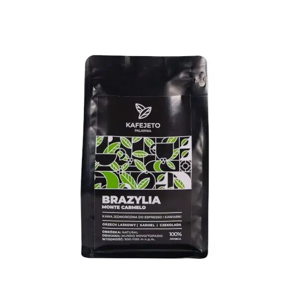 Kawa ziarnista Kafejeto Palarnia Brazylia Monte Carmelo ESPRESSO 250g