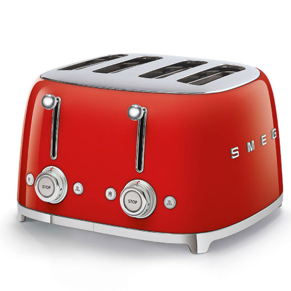 Toster na 4 kromki SMEG TSF03RDEU - Czerwony