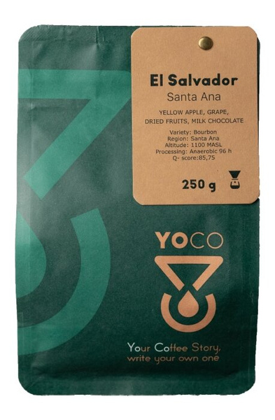 Kawa ziarnista YoCo Coffee El Salvador Santa Ana Filtr 250g