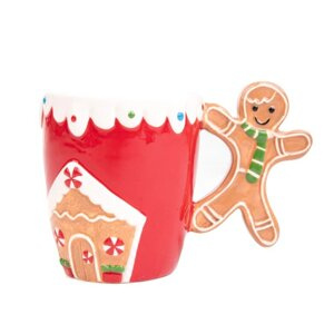 Kubek świąteczny Homla Biscotto z uchem w kształcie ciastka 300ml - NIEDOSTĘPNY